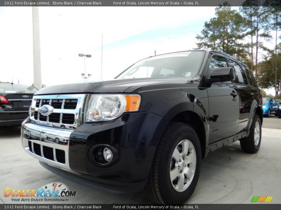 2012 Ford Escape Limited Ebony Black / Charcoal Black Photo #1