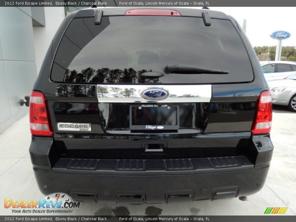 2012 Ford Escape Limited Ebony Black / Charcoal Black Photo #3