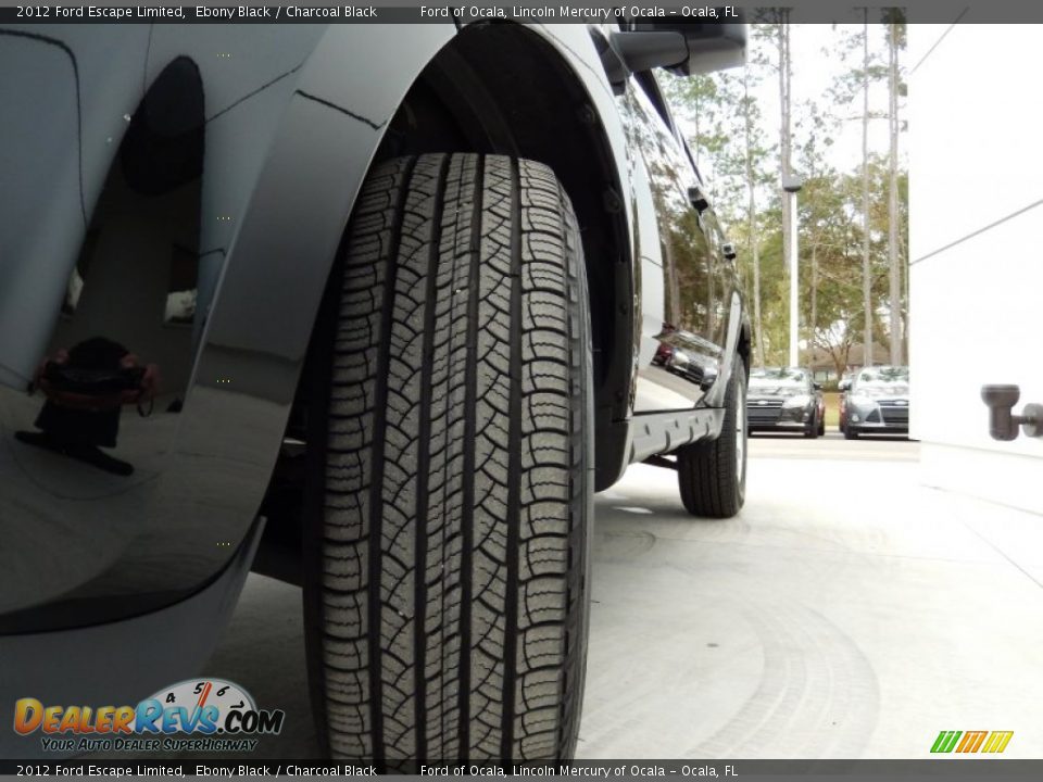 2012 Ford Escape Limited Ebony Black / Charcoal Black Photo #10