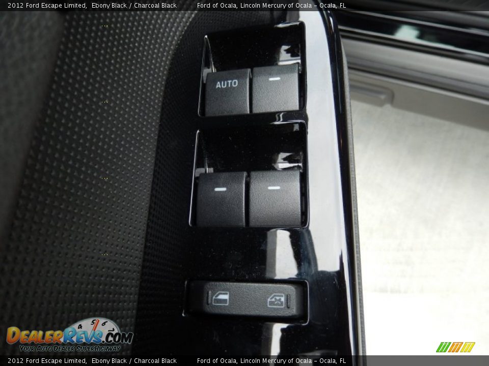 2012 Ford Escape Limited Ebony Black / Charcoal Black Photo #13