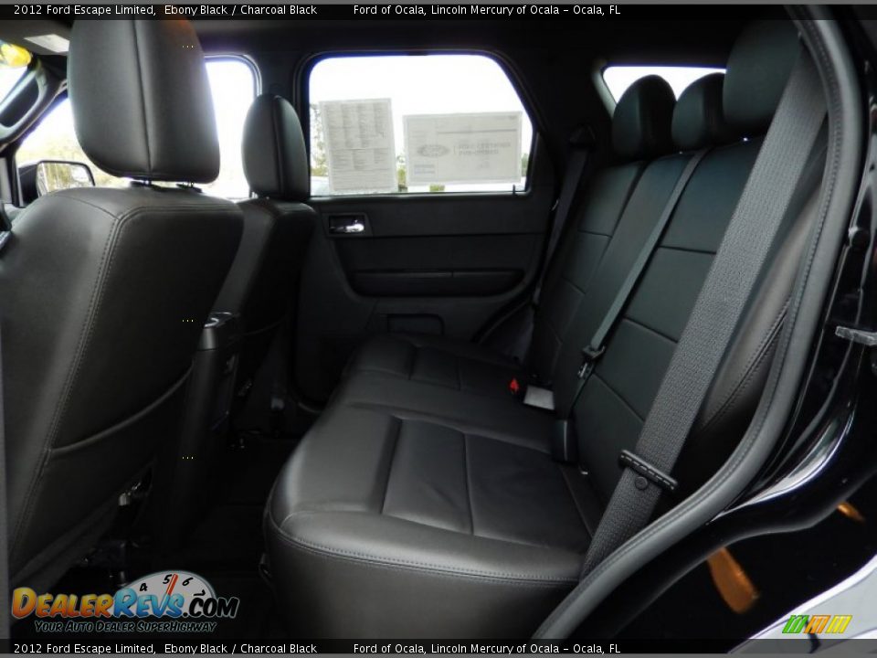 2012 Ford Escape Limited Ebony Black / Charcoal Black Photo #14