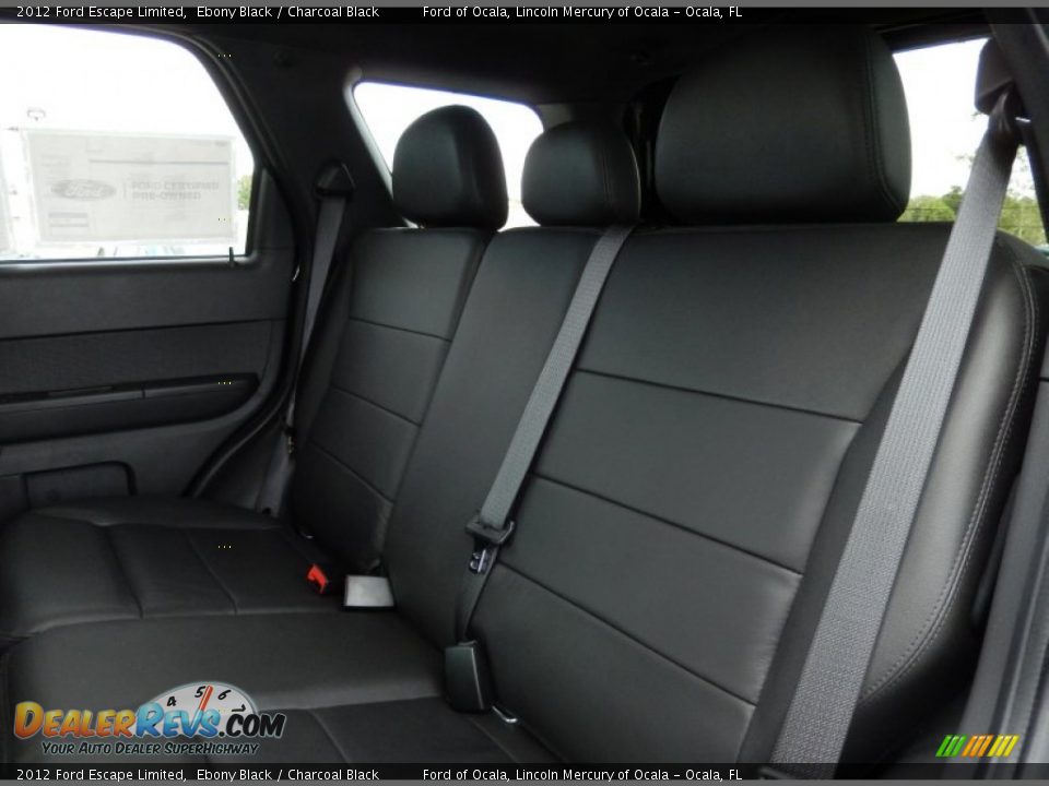 2012 Ford Escape Limited Ebony Black / Charcoal Black Photo #15