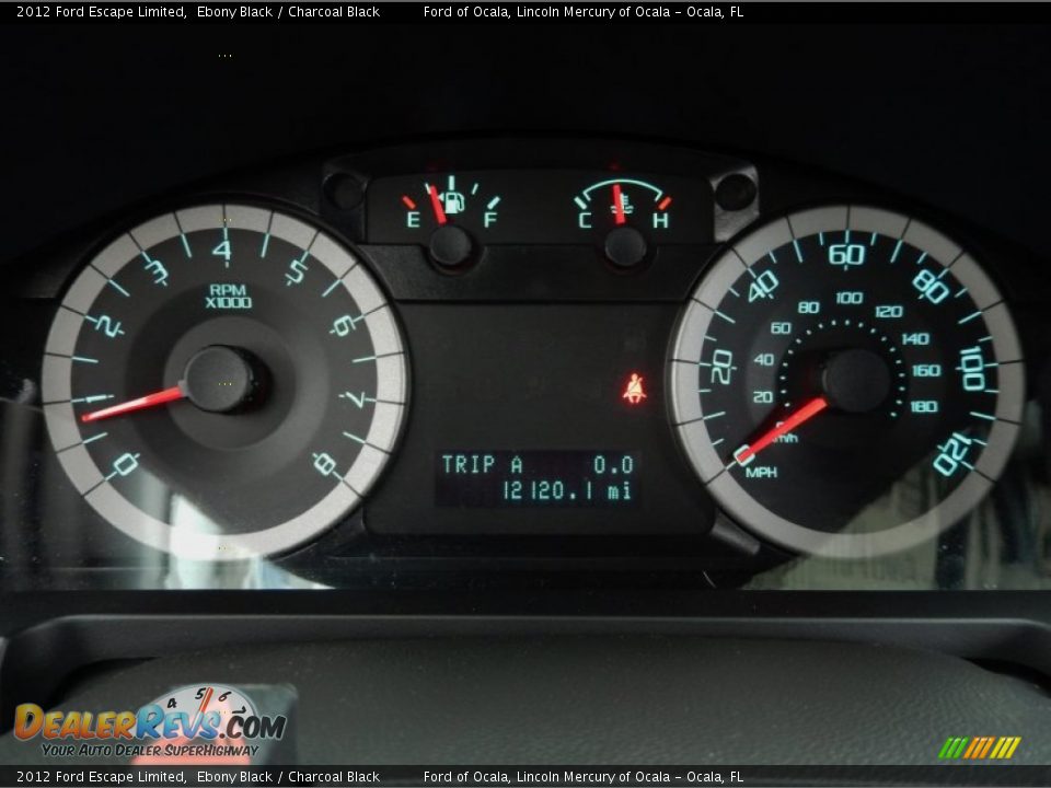 2012 Ford Escape Limited Ebony Black / Charcoal Black Photo #21