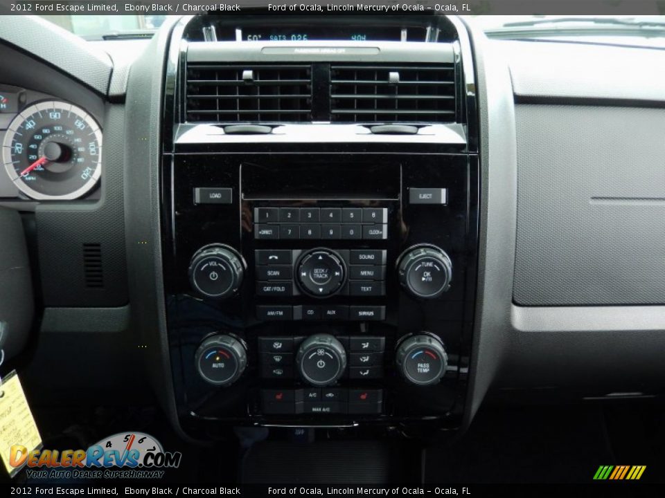 2012 Ford Escape Limited Ebony Black / Charcoal Black Photo #22