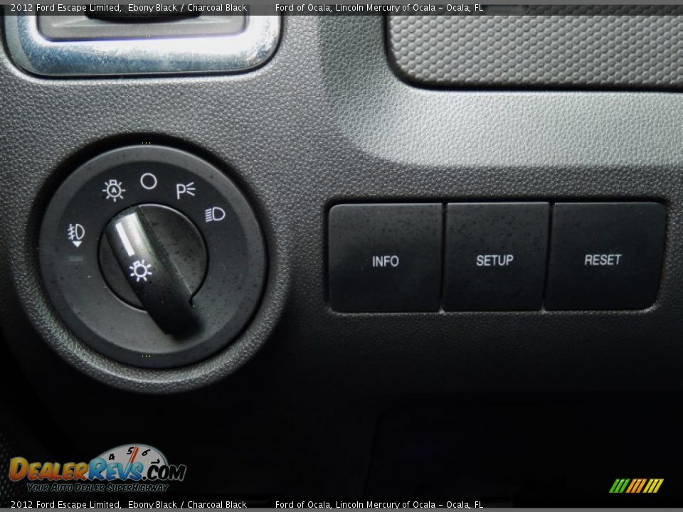 2012 Ford Escape Limited Ebony Black / Charcoal Black Photo #23