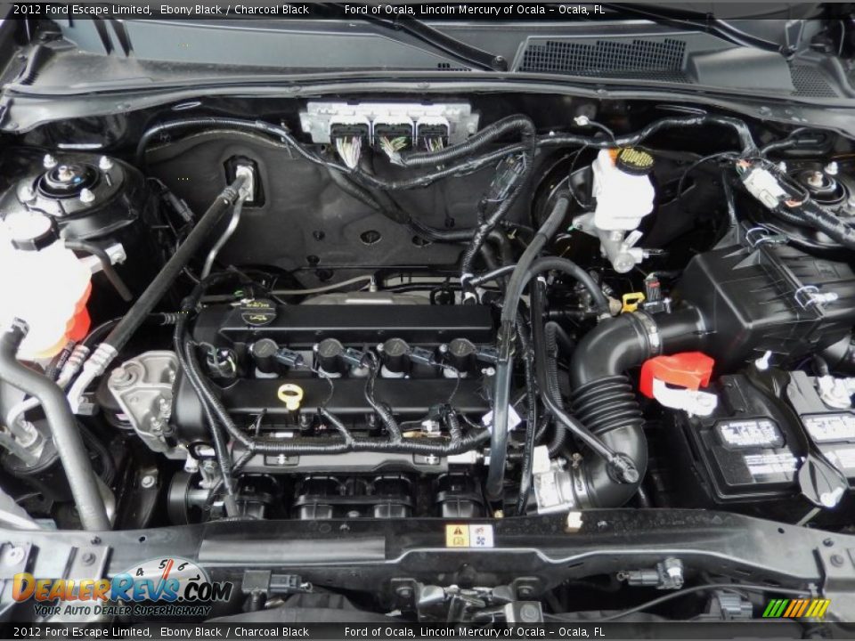 2012 Ford Escape Limited Ebony Black / Charcoal Black Photo #25