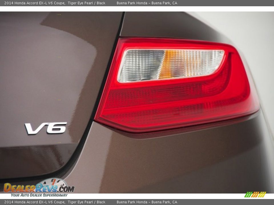 2014 Honda Accord EX-L V6 Coupe Tiger Eye Pearl / Black Photo #4