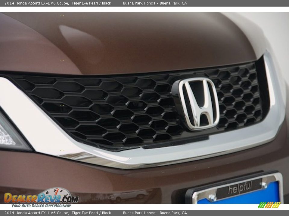 2014 Honda Accord EX-L V6 Coupe Tiger Eye Pearl / Black Photo #7