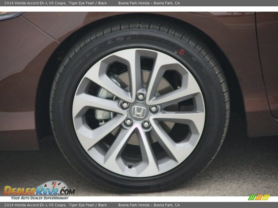 2014 Honda Accord EX-L V6 Coupe Tiger Eye Pearl / Black Photo #10