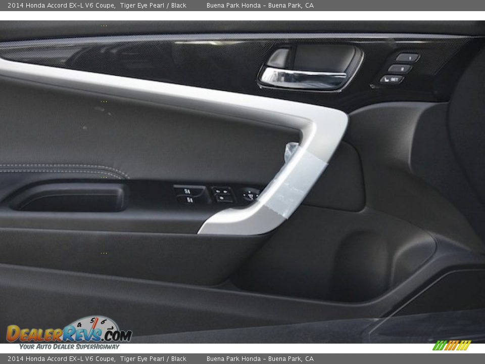 2014 Honda Accord EX-L V6 Coupe Tiger Eye Pearl / Black Photo #11