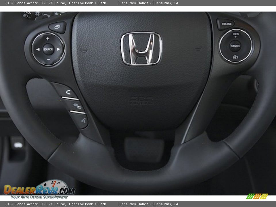 2014 Honda Accord EX-L V6 Coupe Tiger Eye Pearl / Black Photo #13