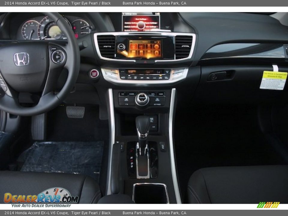 2014 Honda Accord EX-L V6 Coupe Tiger Eye Pearl / Black Photo #15