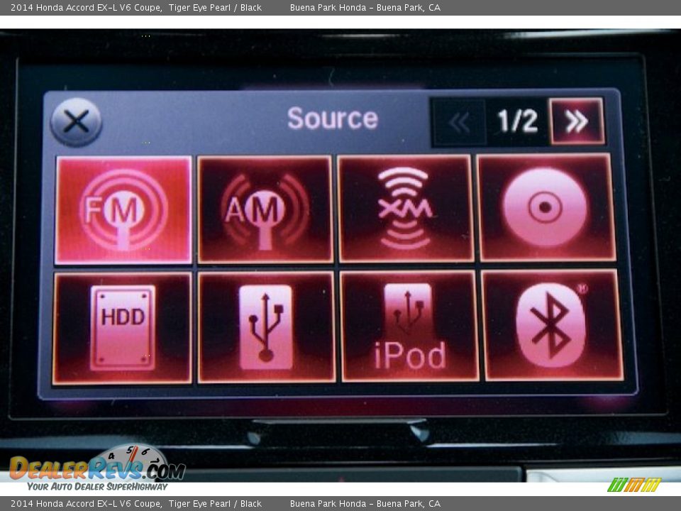 2014 Honda Accord EX-L V6 Coupe Tiger Eye Pearl / Black Photo #19