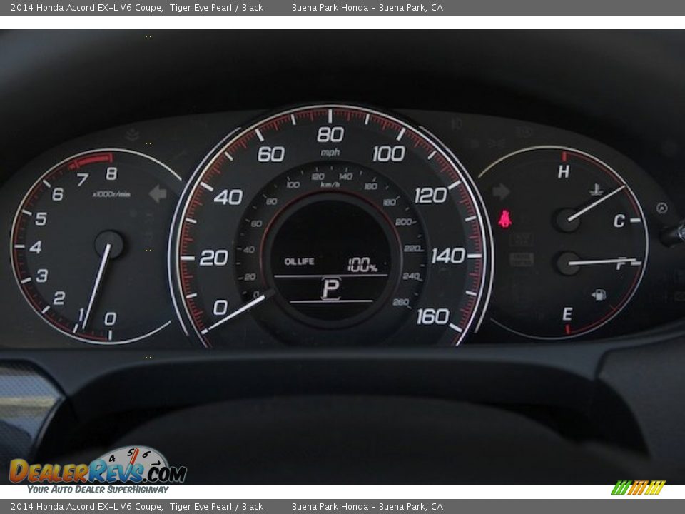 2014 Honda Accord EX-L V6 Coupe Tiger Eye Pearl / Black Photo #22