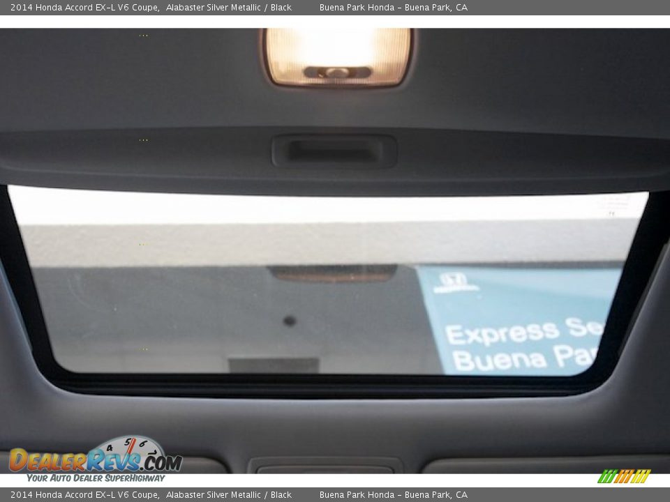 2014 Honda Accord EX-L V6 Coupe Alabaster Silver Metallic / Black Photo #13