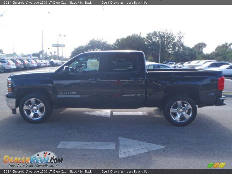 2014 Chevrolet Silverado 1500 LT Crew Cab Black / Jet Black Photo #3