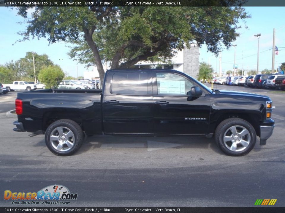 2014 Chevrolet Silverado 1500 LT Crew Cab Black / Jet Black Photo #8