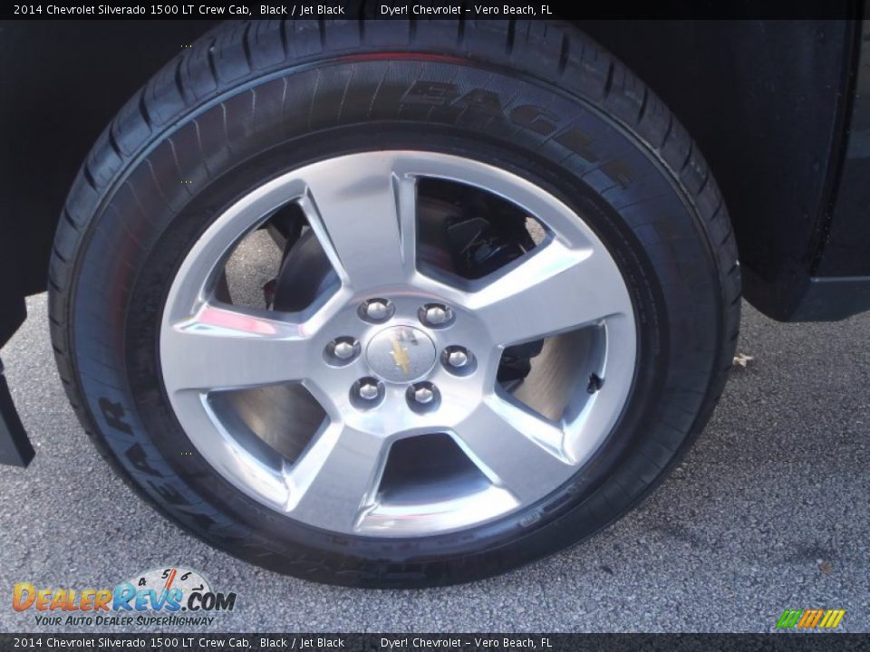 2014 Chevrolet Silverado 1500 LT Crew Cab Black / Jet Black Photo #9