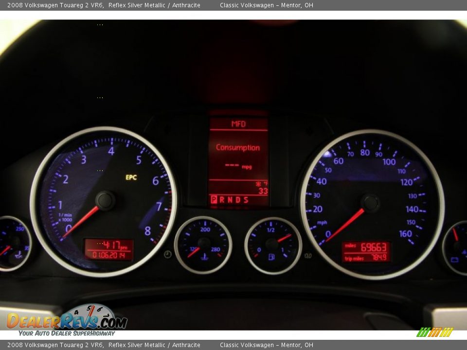 2008 Volkswagen Touareg 2 VR6 Reflex Silver Metallic / Anthracite Photo #8