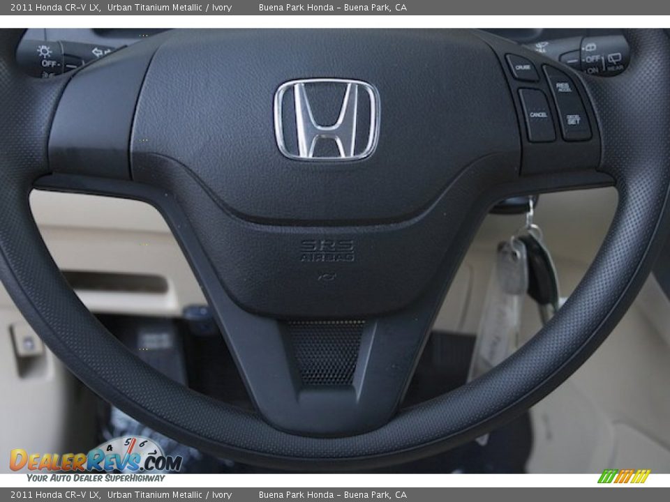 2011 Honda CR-V LX Urban Titanium Metallic / Ivory Photo #6