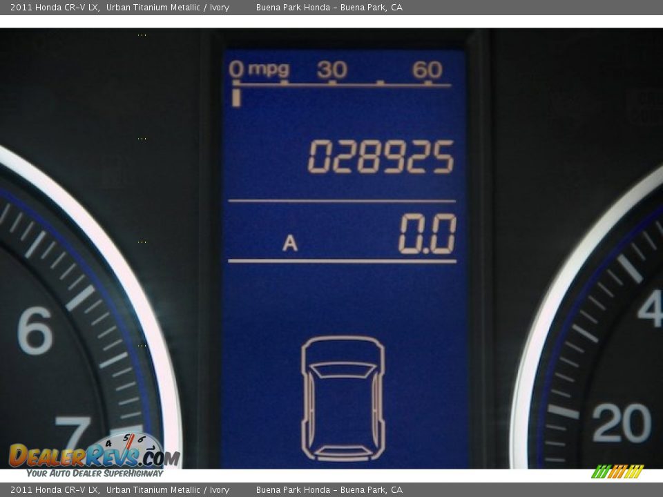 2011 Honda CR-V LX Urban Titanium Metallic / Ivory Photo #7