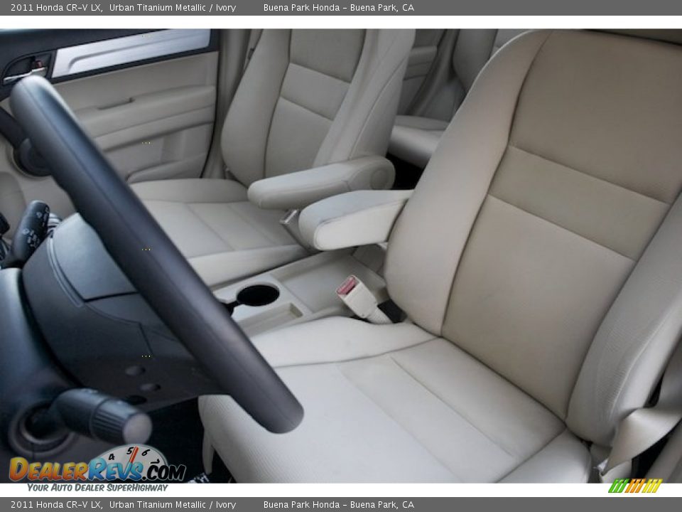 2011 Honda CR-V LX Urban Titanium Metallic / Ivory Photo #13