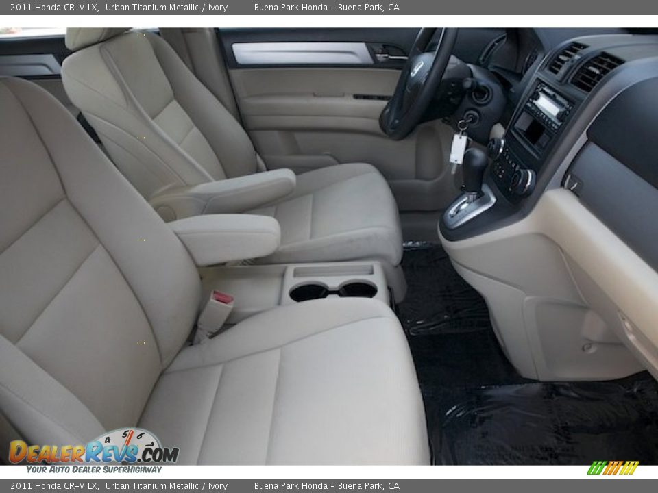 2011 Honda CR-V LX Urban Titanium Metallic / Ivory Photo #20