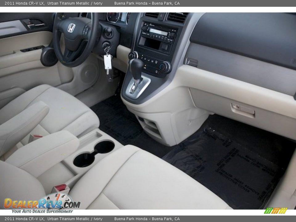 2011 Honda CR-V LX Urban Titanium Metallic / Ivory Photo #21