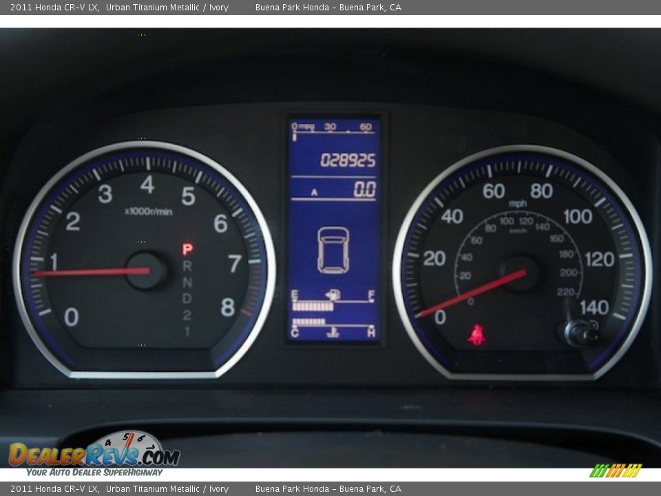 2011 Honda CR-V LX Urban Titanium Metallic / Ivory Photo #23