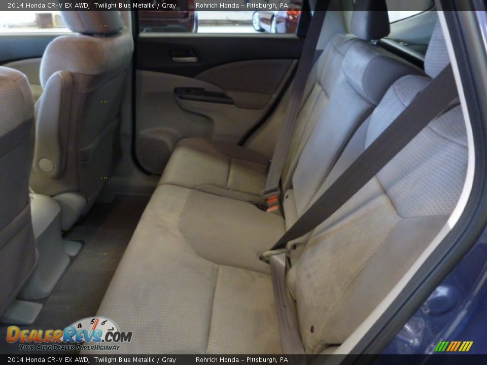 2014 Honda CR-V EX AWD Twilight Blue Metallic / Gray Photo #12