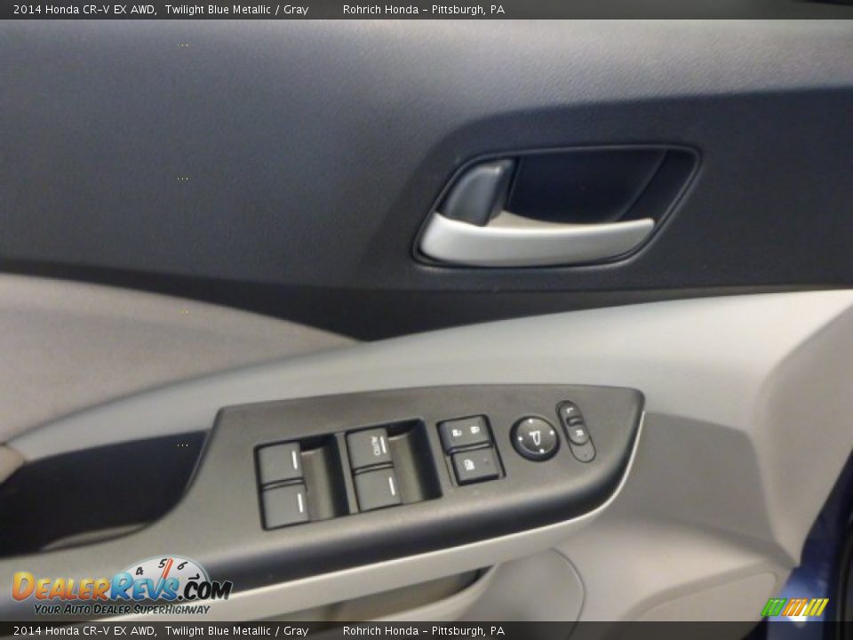2014 Honda CR-V EX AWD Twilight Blue Metallic / Gray Photo #13