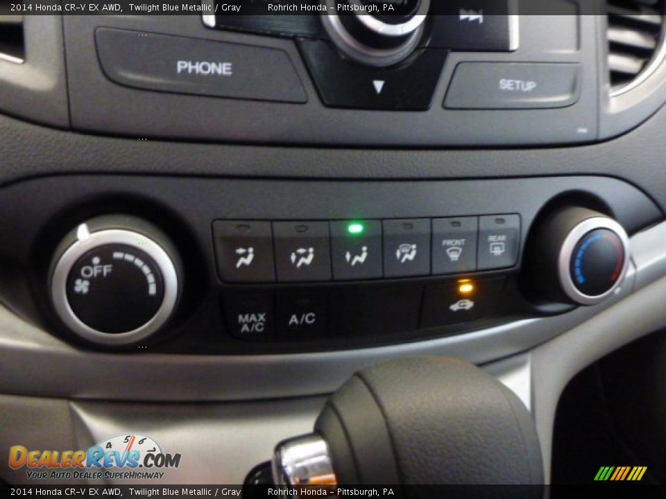 2014 Honda CR-V EX AWD Twilight Blue Metallic / Gray Photo #17