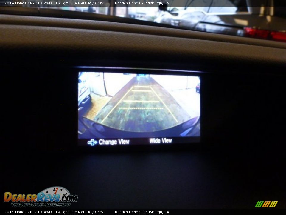 2014 Honda CR-V EX AWD Twilight Blue Metallic / Gray Photo #18