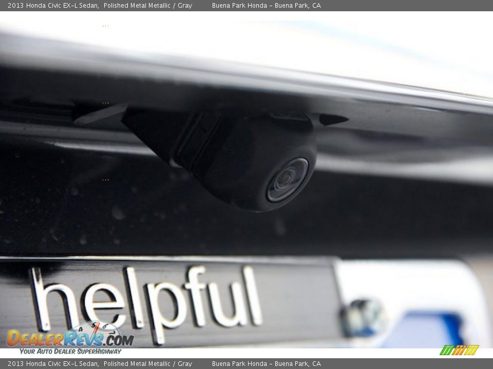 2013 Honda Civic EX-L Sedan Polished Metal Metallic / Gray Photo #8