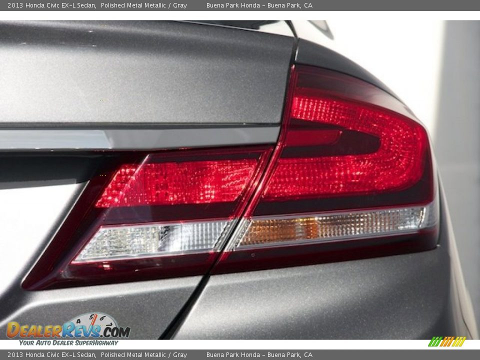 2013 Honda Civic EX-L Sedan Polished Metal Metallic / Gray Photo #9