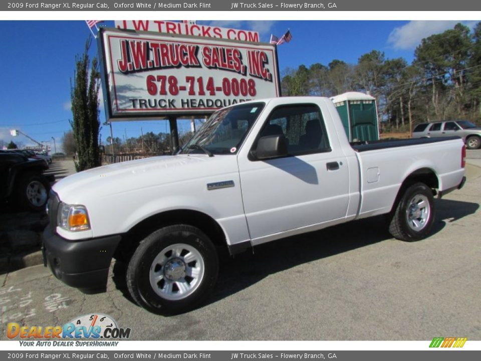 2009 Ford Ranger XL Regular Cab Oxford White / Medium Dark Flint Photo #3