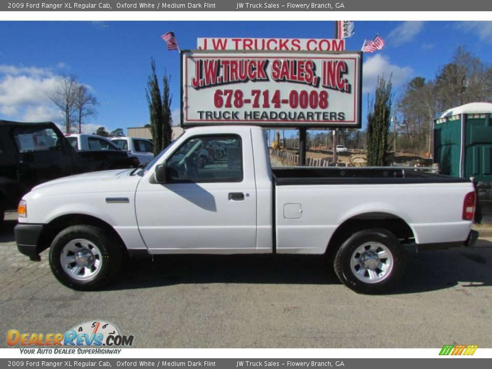 2009 Ford Ranger XL Regular Cab Oxford White / Medium Dark Flint Photo #4