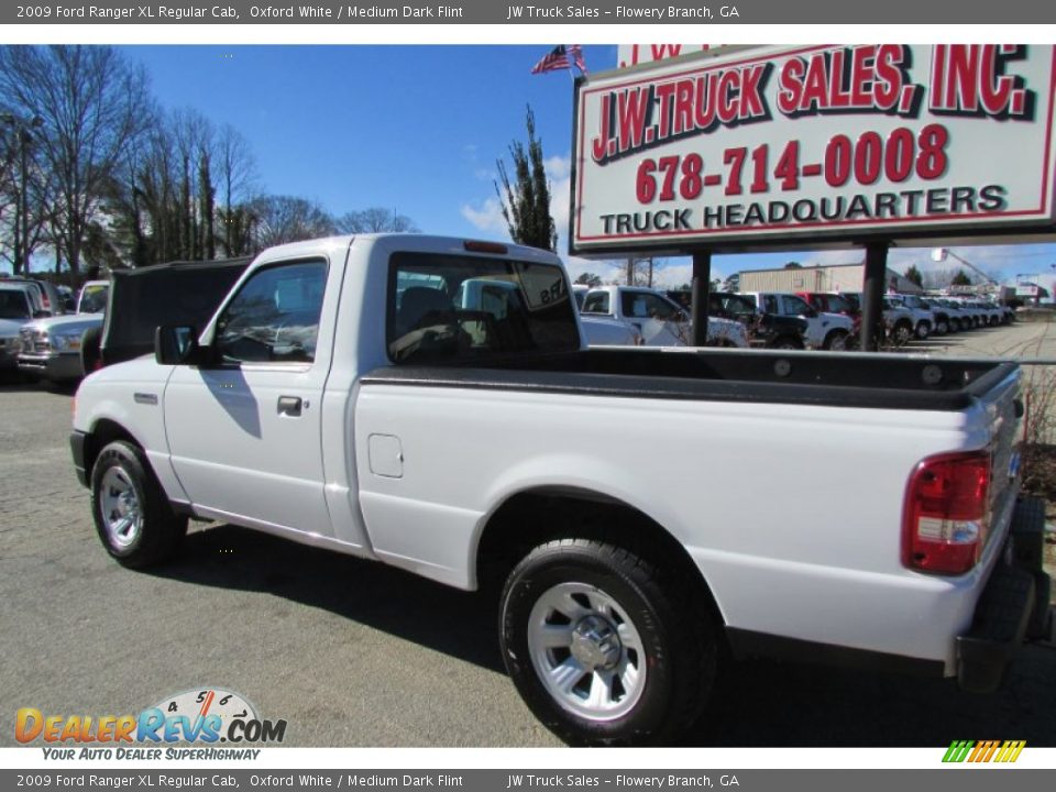 2009 Ford Ranger XL Regular Cab Oxford White / Medium Dark Flint Photo #5