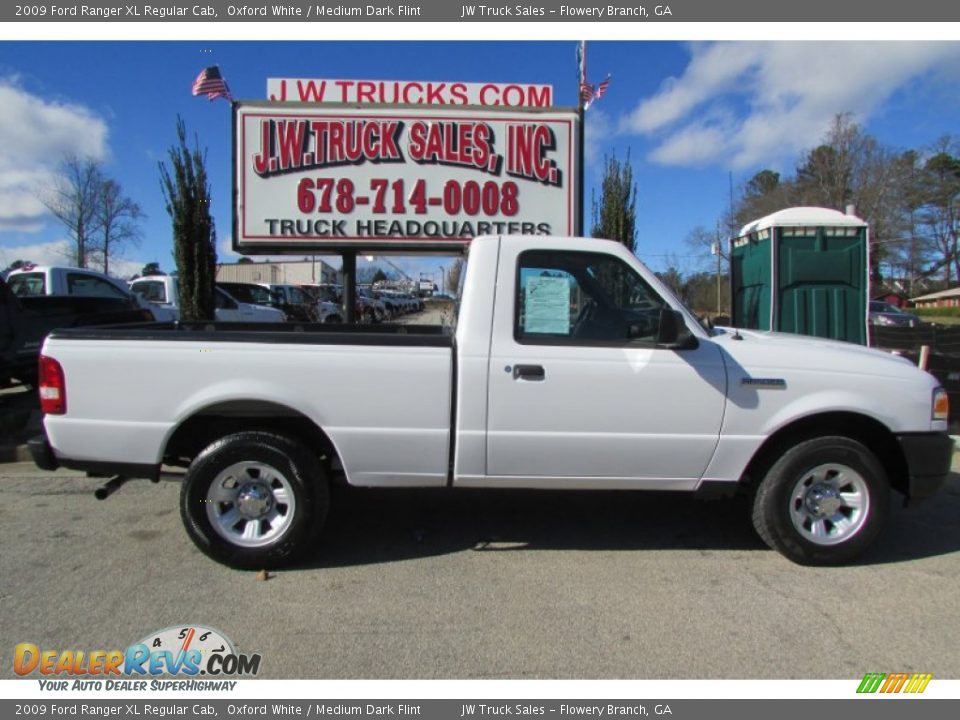 2009 Ford Ranger XL Regular Cab Oxford White / Medium Dark Flint Photo #10