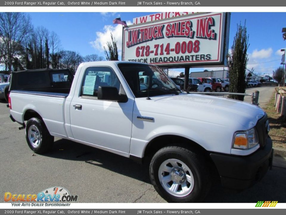 2009 Ford Ranger XL Regular Cab Oxford White / Medium Dark Flint Photo #11