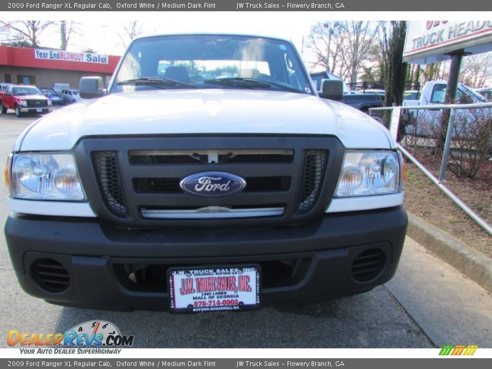 2009 Ford Ranger XL Regular Cab Oxford White / Medium Dark Flint Photo #13