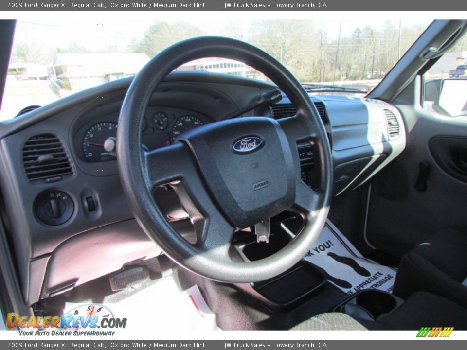 2009 Ford Ranger XL Regular Cab Oxford White / Medium Dark Flint Photo #17