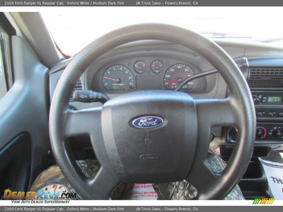 2009 Ford Ranger XL Regular Cab Oxford White / Medium Dark Flint Photo #19
