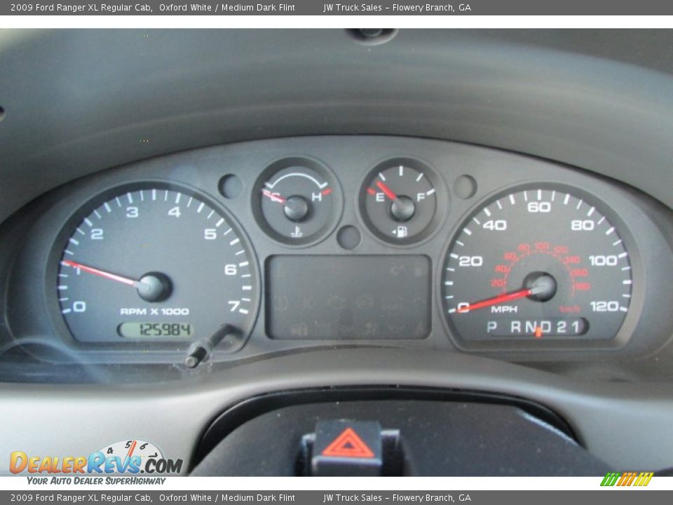 2009 Ford Ranger XL Regular Cab Oxford White / Medium Dark Flint Photo #21