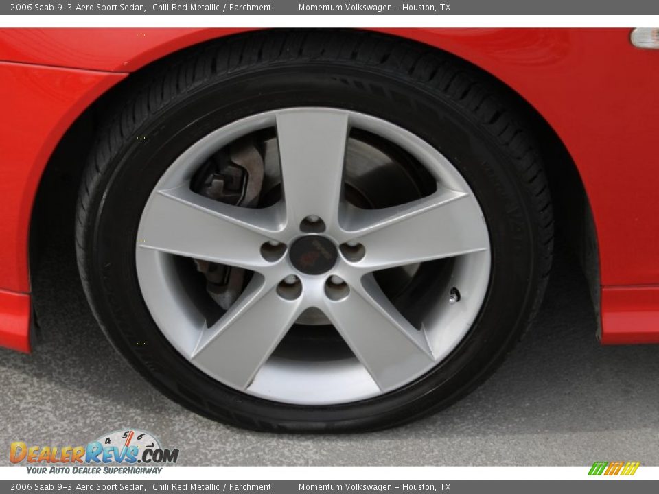 2006 Saab 9-3 Aero Sport Sedan Chili Red Metallic / Parchment Photo #4