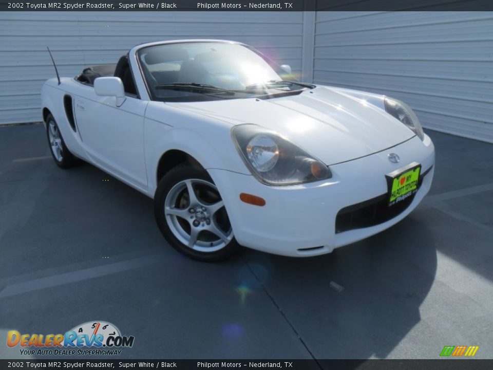 2002 Toyota MR2 Spyder Roadster Super White / Black Photo #1