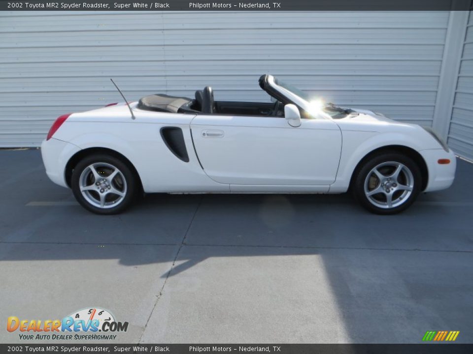 2002 Toyota MR2 Spyder Roadster Super White / Black Photo #3