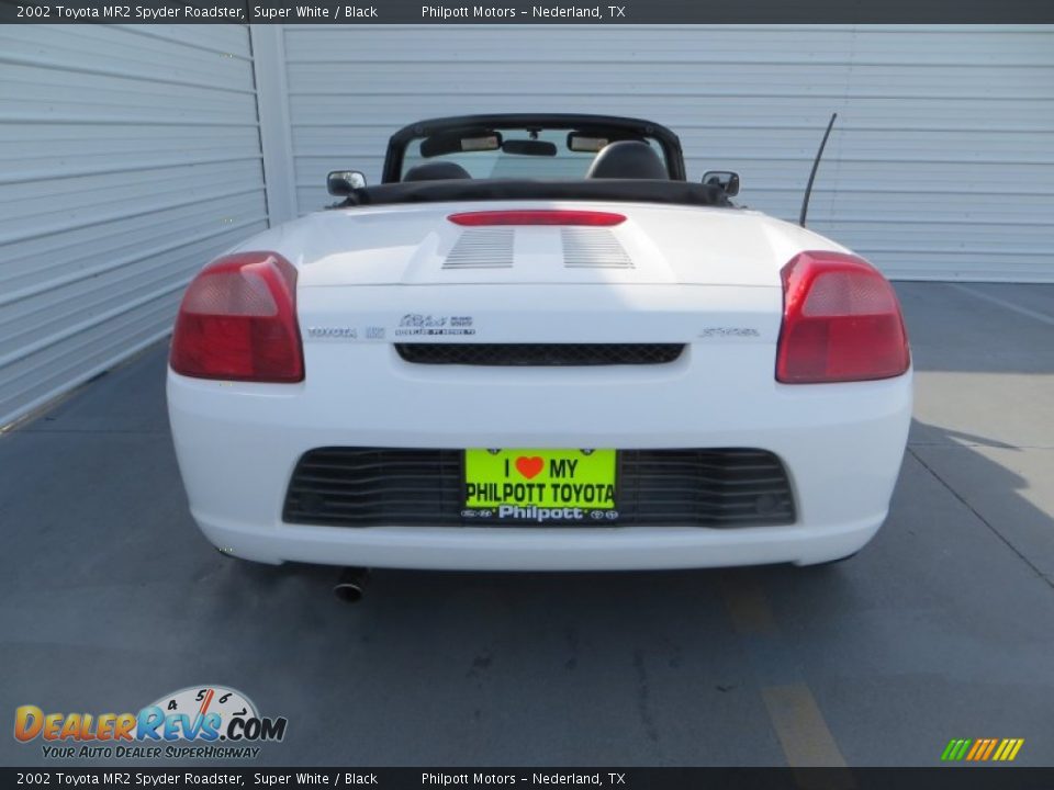 2002 Toyota MR2 Spyder Roadster Super White / Black Photo #5
