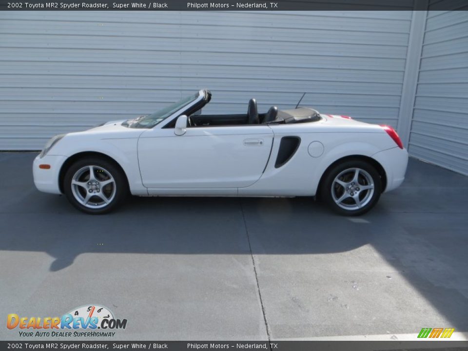 2002 Toyota MR2 Spyder Roadster Super White / Black Photo #6
