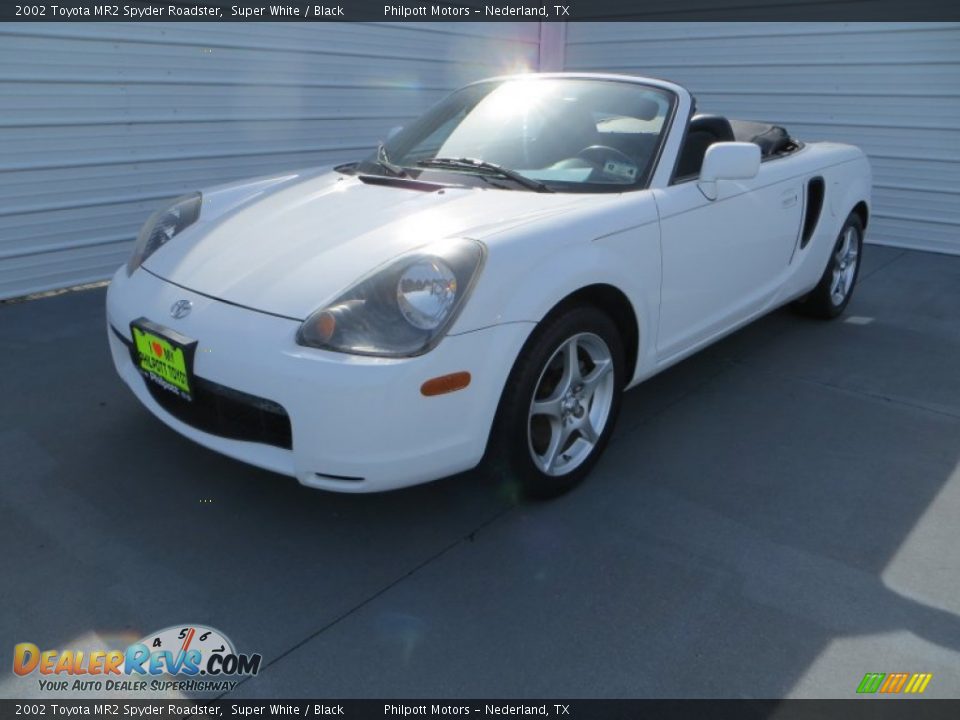2002 Toyota MR2 Spyder Roadster Super White / Black Photo #7